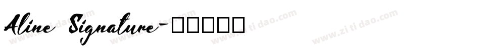 Aline Signature字体转换